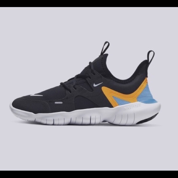 Nike Shoes - Nike free Run RN 5.0 -Big Kids 7- -Women’s 8.5- running shoes black yellow blue